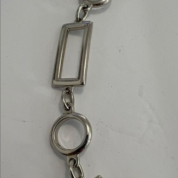 Chic Silver Rectangular Chain Belt main image 4